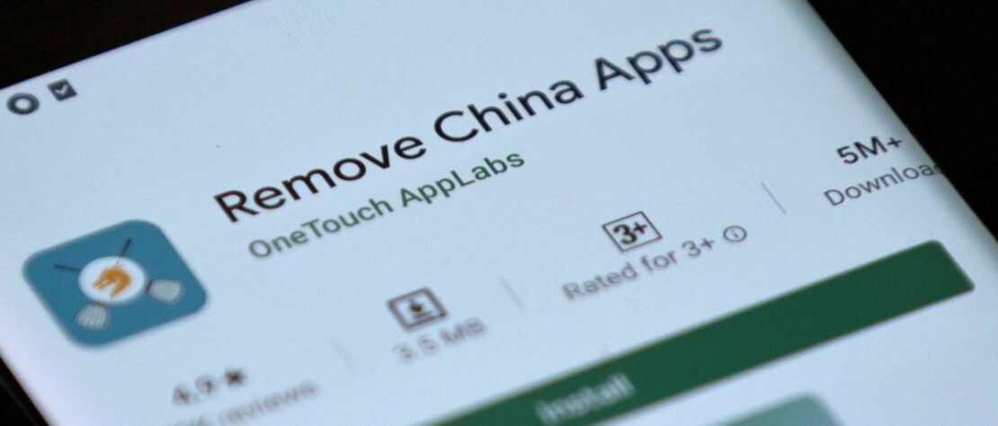 remove china apps from which country