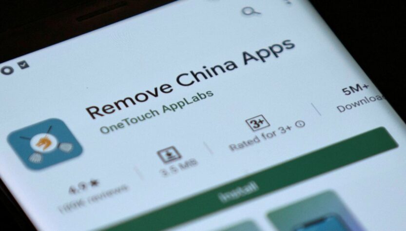 remove china apps from which country