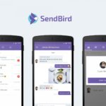 Sendbird Chat interface showing real-time conversations on mobile app